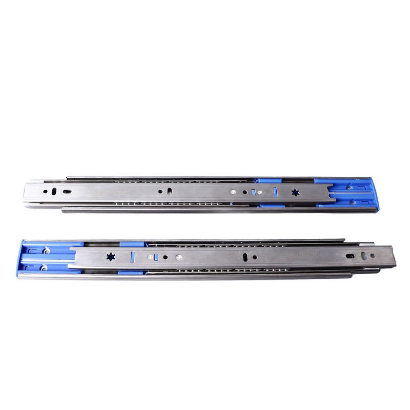 2PCS 14 Inch Push to Open Drawer Slides Stainless Steel