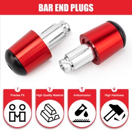 BREDUXSER Motorcycle Bar Ends Slider Cap Plug Handlebar Grips CNC Billet Universal 22 mm for MT01 MT-01 MT03 MT-03 MT07 MT-07 MT09 MT-09 MT10 MT-10 SP MT125 MT-125