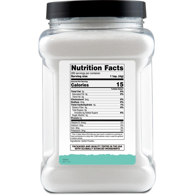 Nutricost Pure Xylitol Granulated Powder 2.5 Pounds - Granulated Crystals