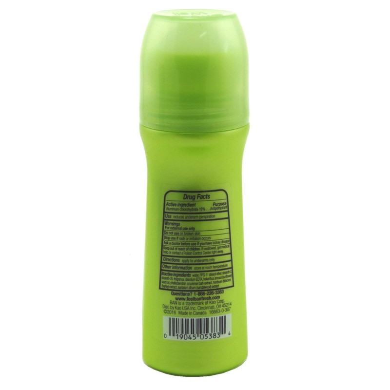 Ban Deodorant 3.5 Ounce Roll-On Powder Fresh (103ml) (6 Pack)