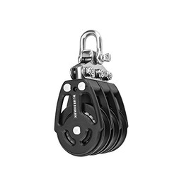 Blueshark Sailboat blocks Aluminum 38mm Triple 2256