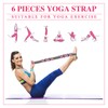 Paquete de 6 correas de yoga para estirar, cinturón de