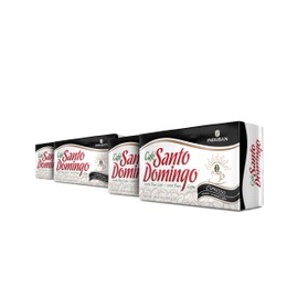 Café Santo Domingo Espresso, 10 oz Vacuum Bag, Ground Coffee, Dark Roast - Product from the Dominican Republic (Pack of 4)