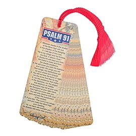Psalm 91 Full Verse American Flag Cardstock Tassel Bookmarks, Pack of 12