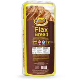 Shibolim FlaxSeed Bread (1 Pound) Low Carb, Zero Net Carbs Per Serving, Keto Friendly, Rich in Fiber & Protein, Vegan