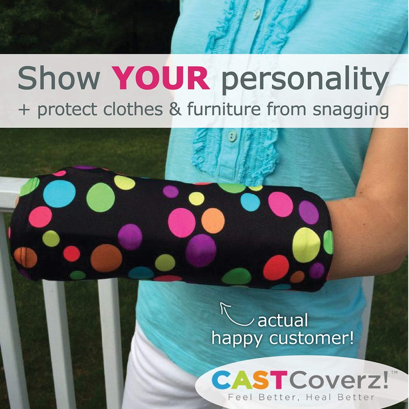 CastCoverz! Designer Arm Cast Cover - Navy - Medium Short: