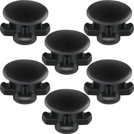 6 Pieces Replacement Part Reservoir Tank Valve Rubber Gasket, Washer Reservoir Plug Compatible with Waterpik Water Flossers WP900, WP112, WP250, WP300, Ultra, Nano, Traveler, VAVA, H2o (Black)