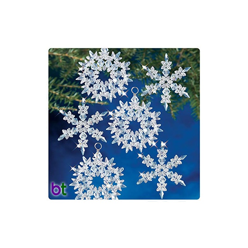 The Beadery Holiday Beaded Ornament Kit - Winter Ice Makes