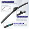 AJK Windshield Wiper Blades, OEM Quality Front and Rear Windshield
