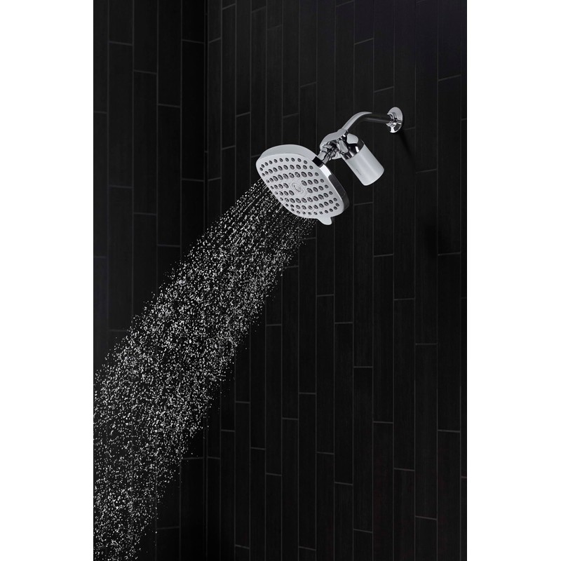 KOHLER R24670-G-BN Aquifer Filtered Showerhead with Water Filter System, Multifunction