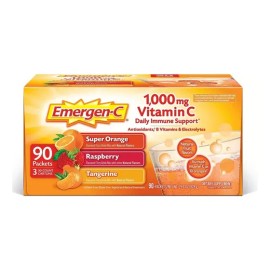 Emergen-c Vitamina C 1000 Mg Polvo 90 Sobres Sabor Naranja Frambuesa Mandarina