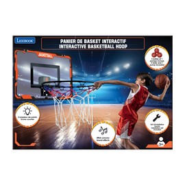 Lexibook, Interactive Basketball Hoop, Score Counter, Sound Effects, Basketball, Pump Included and Installation kit Included, JG920