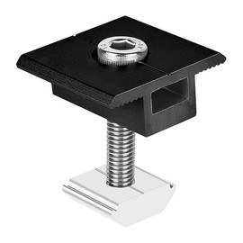 ANCLLO 4PCS 30mm aluminium alloy solar panel mounting brackets centre clamps photovoltaic solar trapezoidal mounting brackets holder solar panel