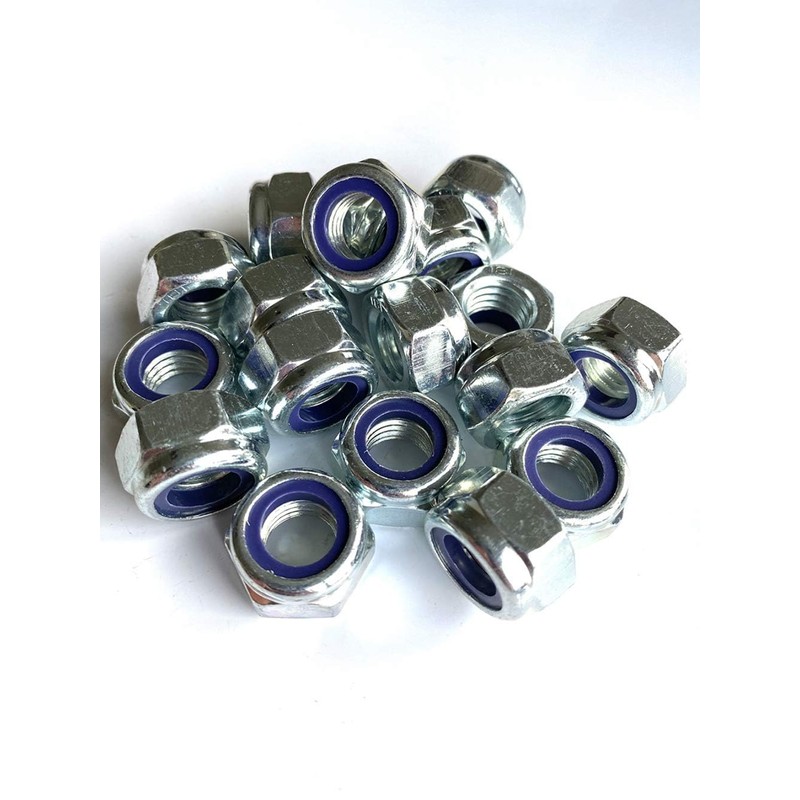 Premium Locking Nuts Nylon insert Lock Nut Steel Nyloc DIN