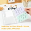 3x5 Index Card Holder Organizer, 50 Sheets, Stores Up to