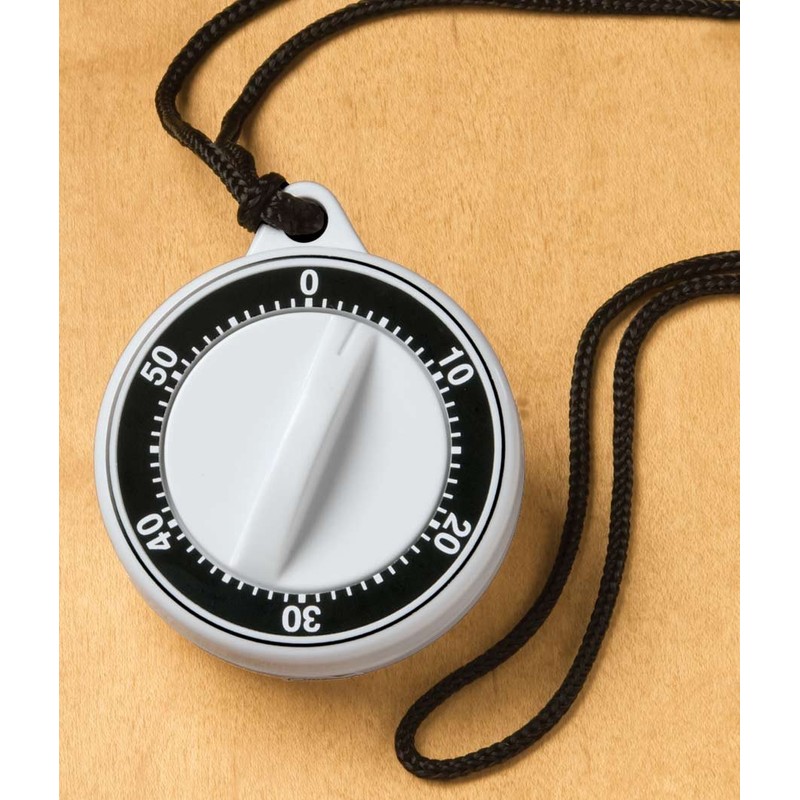 Miles Kimball Portable Neck Timer, Fridge Timer, White