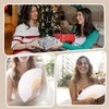 oooaooo Pack of 4 White Fans Wedding Hand Fan Sturdy,