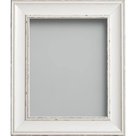 Frame Company Brooke White Photo Frame, 9x7 *Choice of Size* Fitted with Real Glass