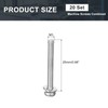sourcing map M3 x 25mm 304 Stainless Steel Phillips Pan