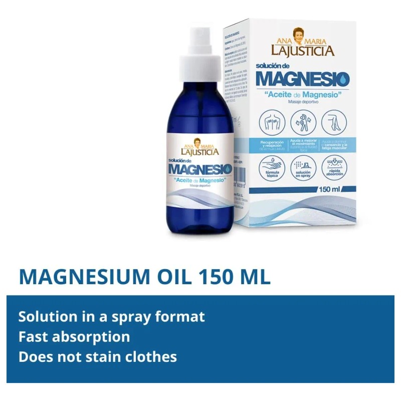 Ana Maria Lajusticia - Aceite De Magnesio 5.1 Fl Oz