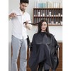 YELEGAI Barber Cape and Neck Duster Brush,Waterproof Polyester Salon Hair