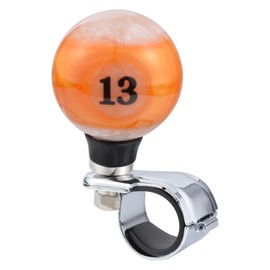 Abfer 13 Ball Steering Wheel Suicide Spinner Knob Car Turning Asisting Wheel Handle Brody Knobs Fit Most Vehicles Trucks (Orange)