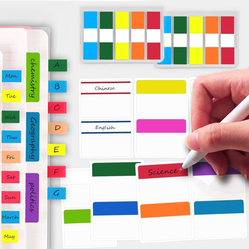 4EVERHOPE 680 Pieces Sticky Index Tabs, 2 Inch Page Marker