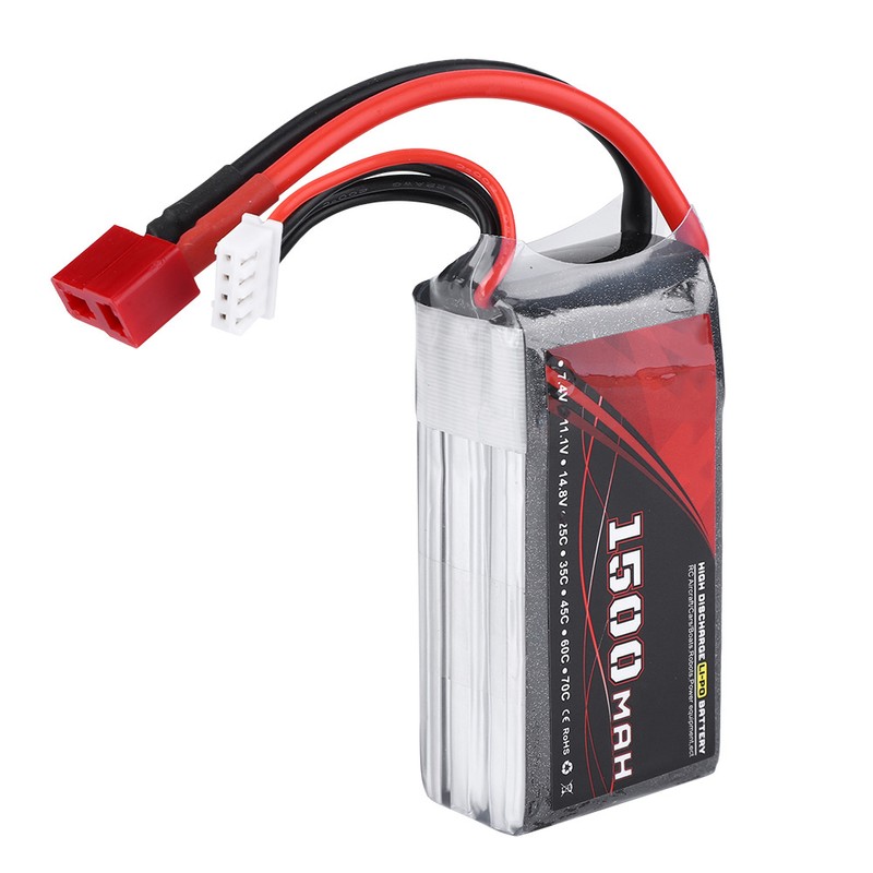 ENGPOW 11.1V 1500mAh 25C Rechargeable Lithium LiPo Battery for RC