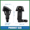 Motoforti Windshield Washer Nozzles No.76810SDAA11 Front Windshield Spray Nozzles Wiper