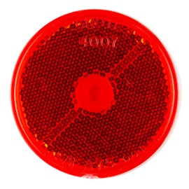 Grote 40072 Round Stick-On Reflector - 2.5", Red