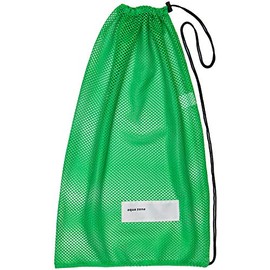 Drawstring Sports Equipment Mesh Bag for Swimming Beach Diving Travel Gym (Neon Green)