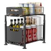 Dreamhigh Kitchen Cabinet Organiser, Extendable, Base Cabinet Organiser with Double