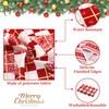 CAROMIO Christmas Tablecloth Warerproof Table Linen Wipeclean Xmas Table Cloth