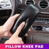 DENPETEC Leather Auto Center Console Knee Cushion Soft Pad,Automotive Soft