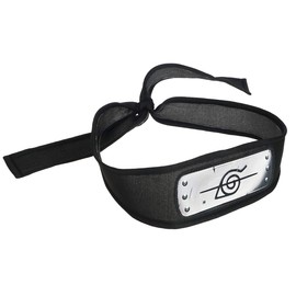 Naruto Lightweight Ninja Forehead Guard | Anti Konoha Headband with Nukenin Crest | Front Plate Made of PU Leather