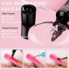 BELLEBO Dijes Para Uñas 3d Pegamento De Gel Kit De
