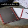 Black n' Red A5 Twinwire Poly Cover Notebook - Black/Red