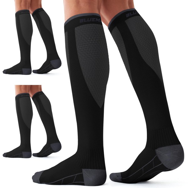 Compression Socks for Women and Men(3 Pairs)15-20mmHg - Best Circulation