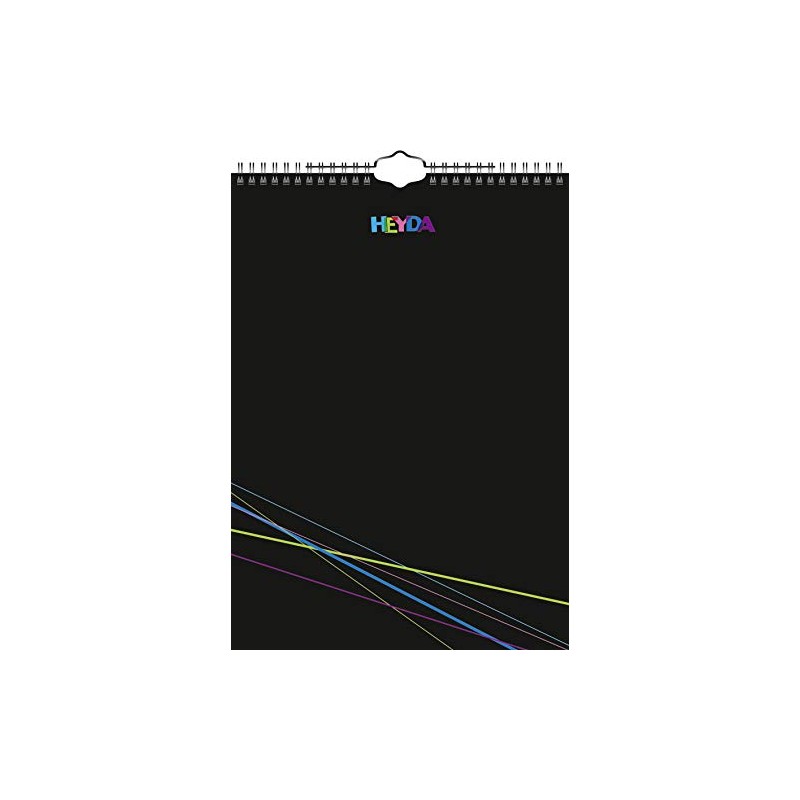 Heyda Kreativkalender schwarz A4: Immerwährender Kalender
