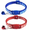 Tafeiya 2x Safety Cat Collars Quick Release with Bell,Adjustable 20-32cm