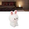 Cute Night Light Tap Control 5 Modes Rechargeable Rabbit Shape