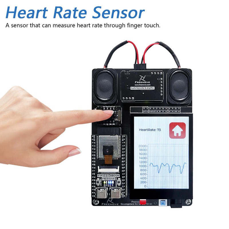 Freenove Development Kit for ESP32-S3-WROOM CAM (Included), Dual-core 32-bit 240