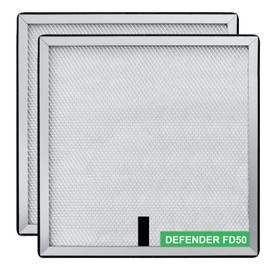 Finderdry F505600 MERV-11 Air Filter for Defender FD50 Grow Tent Dehumidifier (9.5"x9.8"x0.4", 2-Pack)