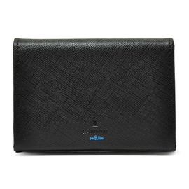 Lanvin On Blue 345159 Men's Business Card Holder, Genuine Leather, Cowhide Leather, Limited Edition, 01: Black