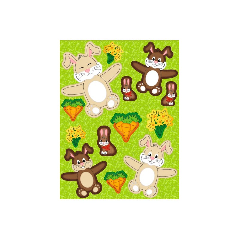 URSUS Candy Hugger 24 Pieces Easter DIY Kids Craft Cutting