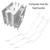 4 Pieces Mounting Buckles for Fan Computer Host Wire Hook