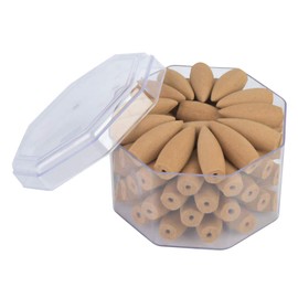 Hilitand Backflow Incense Cones 70 Backflow Incense Sticks Rose Lily Osmanthus Sandalwood Eagle Wood Ambrosia Wormwood Odour Backflow Cone for Backflow Incense Holder (Ambrosia)