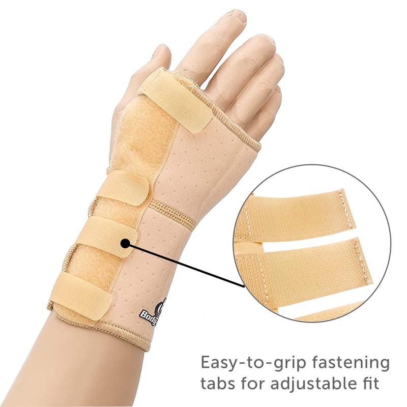 Body-Plus Direct Wrist Support Splint Brace for Left Hand, Medium,