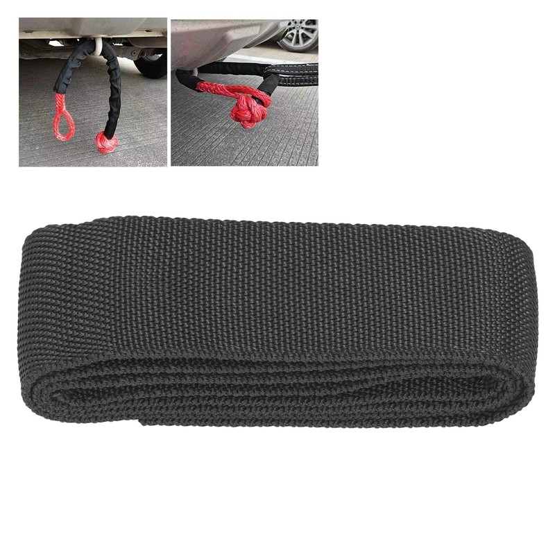 FLEXMAN Winch Rope Protector, Universal Polyester Winch Rope Protective Sleeve