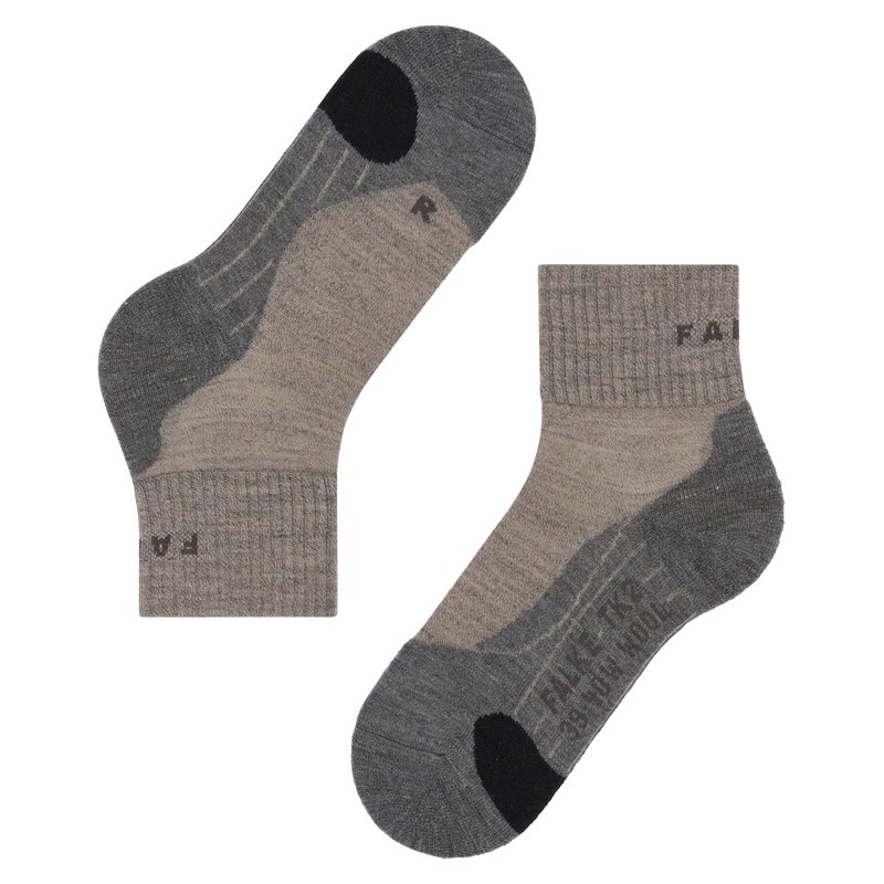 FALKE TK2 Women's Wool Short Hiking Socks Medium Padding Anti-Bubble